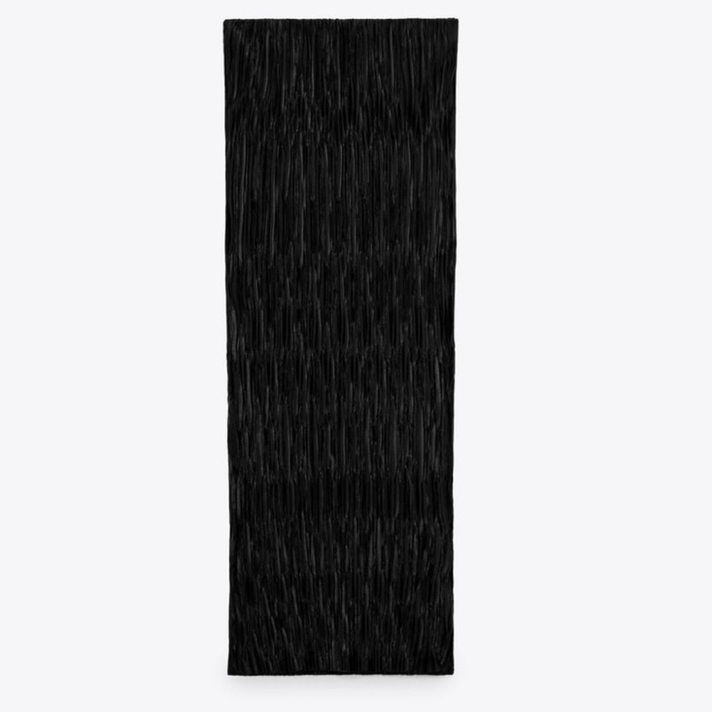NWT ZARA PLEATED MIDI SKIRT BLACK SIZE S NWT